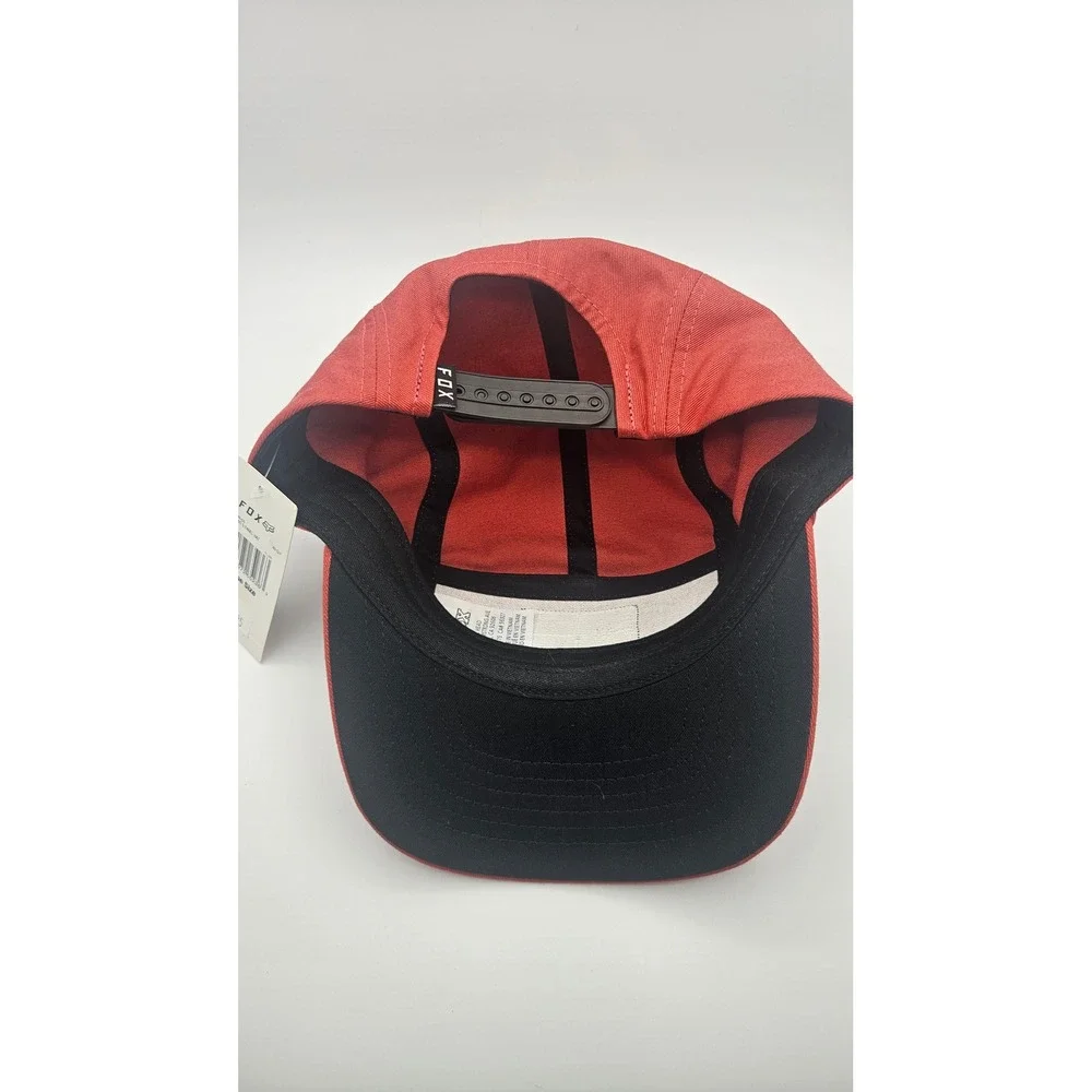 Fox Racing Regiment 5 Panel Hat Mens Red Clay Snapback Camper Cap 29109-348-OS